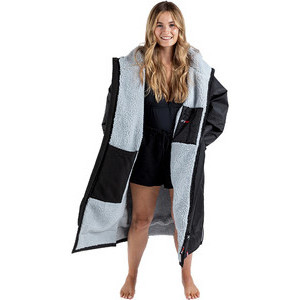 Dryrobe Advance Long Sleeve Change Robe V3 DR104V3 - Black / Grey